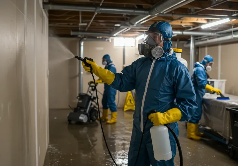 Basement Sanitization and Antimicrobial Treatment process in Shelbyville, TN